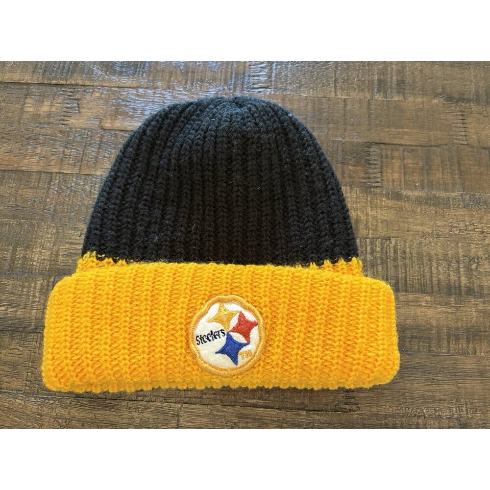 Pittsburgh Steeler Vintage 80’s Beanie Hat Yellow & Black W/Patch